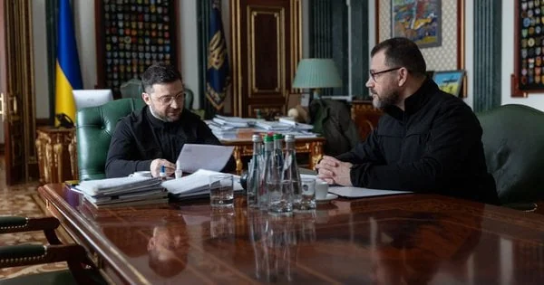Президент Зеленський на зустрічі щодо призначення Клименка міністром оборони