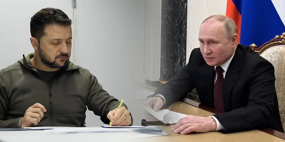 Зеленський і Путін за столом переговорів у Москві щодо умов зустрічі
