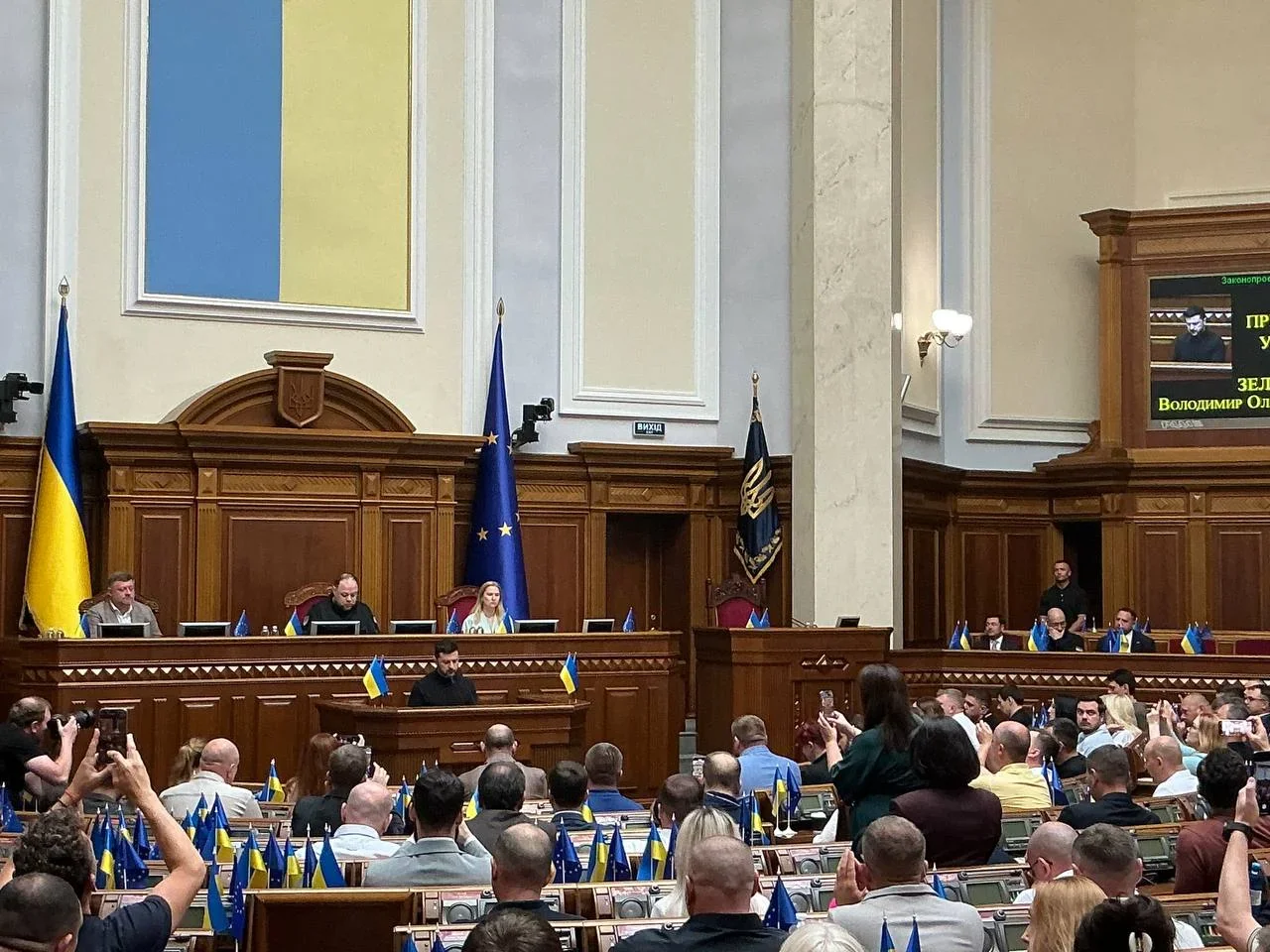 Верховна Рада під час голосування за нового премєр-міністра України